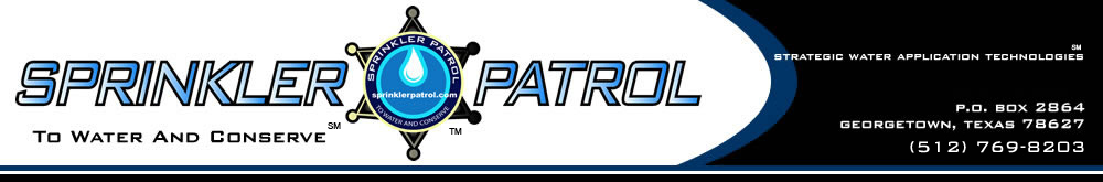 Georgetown Texas Irrigation Sprinkler Patrol